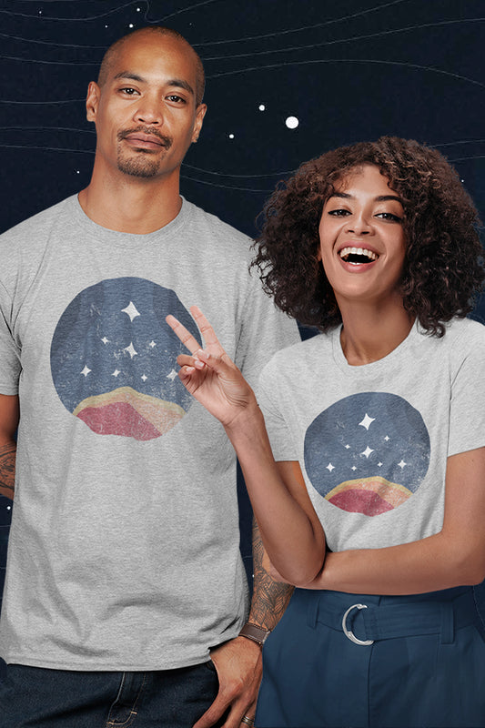 Starfield Retro Constellation Tee - Grey